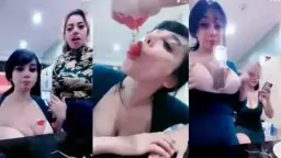 Icha Ayu Dan Sahabatnya Menggoda Pascol Dengan Rayuan Nakal