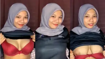 Rista Berjilbab Tapi Montok, Payudara Mulusnya Bikin Geli!