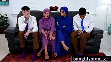 Pesta Ngentot Balas Dendam Dengan Dua Tante Hijab Montok Dan Anak Tiri Kontol Besar