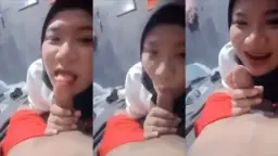 Hijab Liar, Ngewe Sambil Sepong Kontol Pacar Baru Yang Keras.