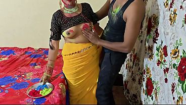 Dever Bhabhi Mandi Warna, Seru-seruan Holi Bikin Basah Kuyup, Suara Desahan Jelas Terdengar